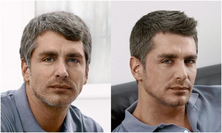 Седой мужчина