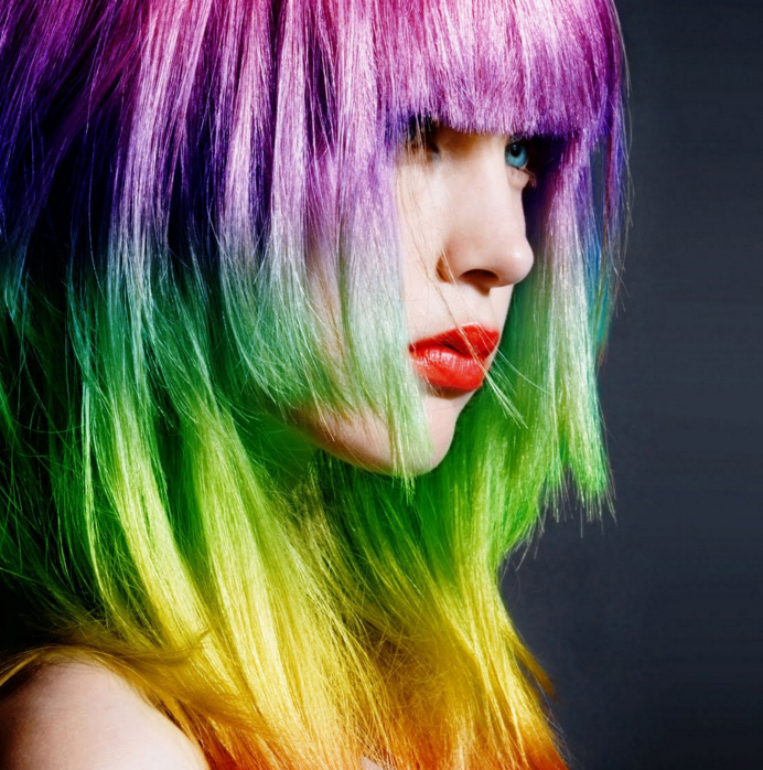 Окраска волос тающий цвет