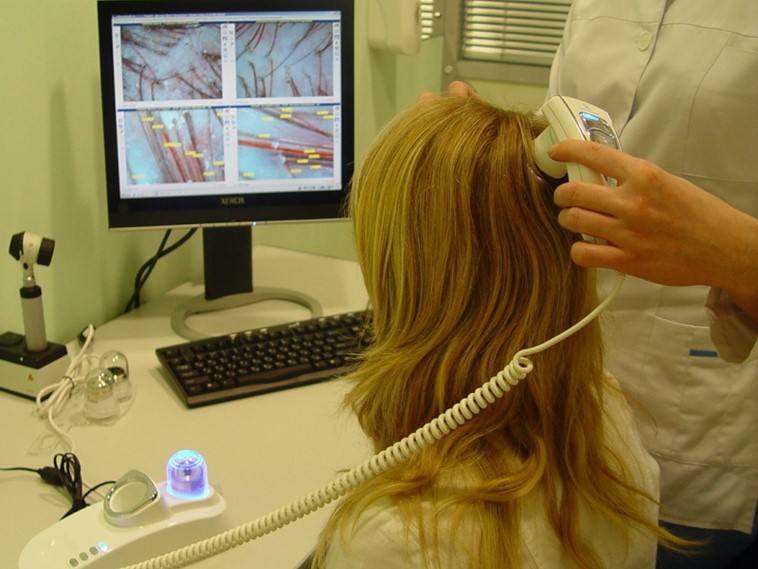 Проверка луковиц волос