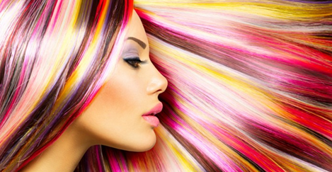 Разноцветные волосы