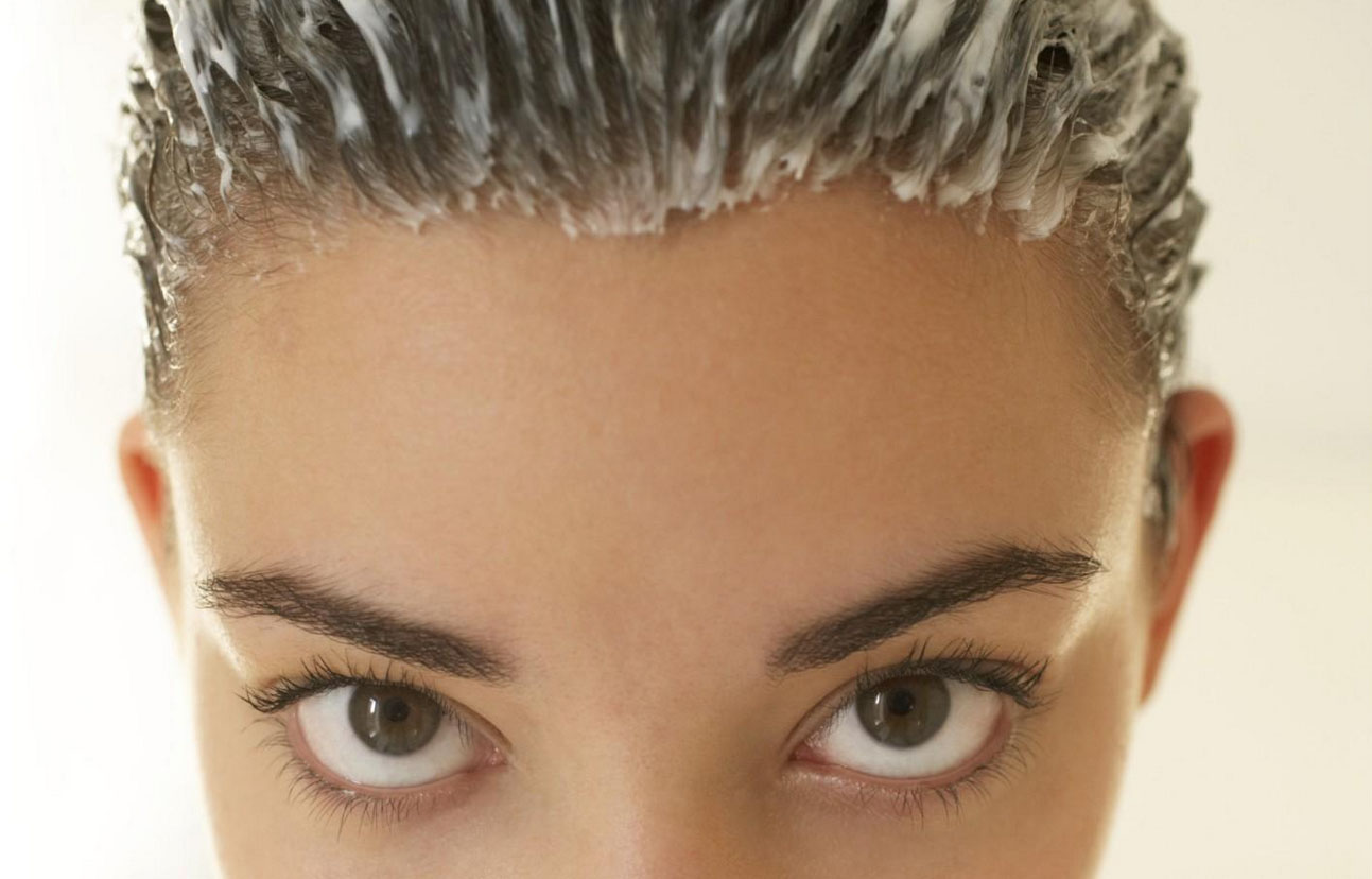 Пряди намазанные кефиром