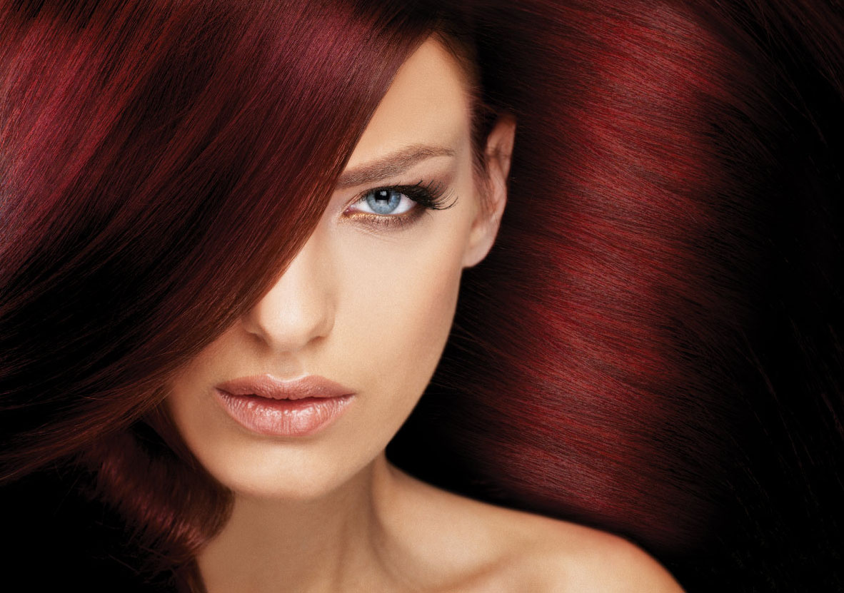 Красный оттенок волос