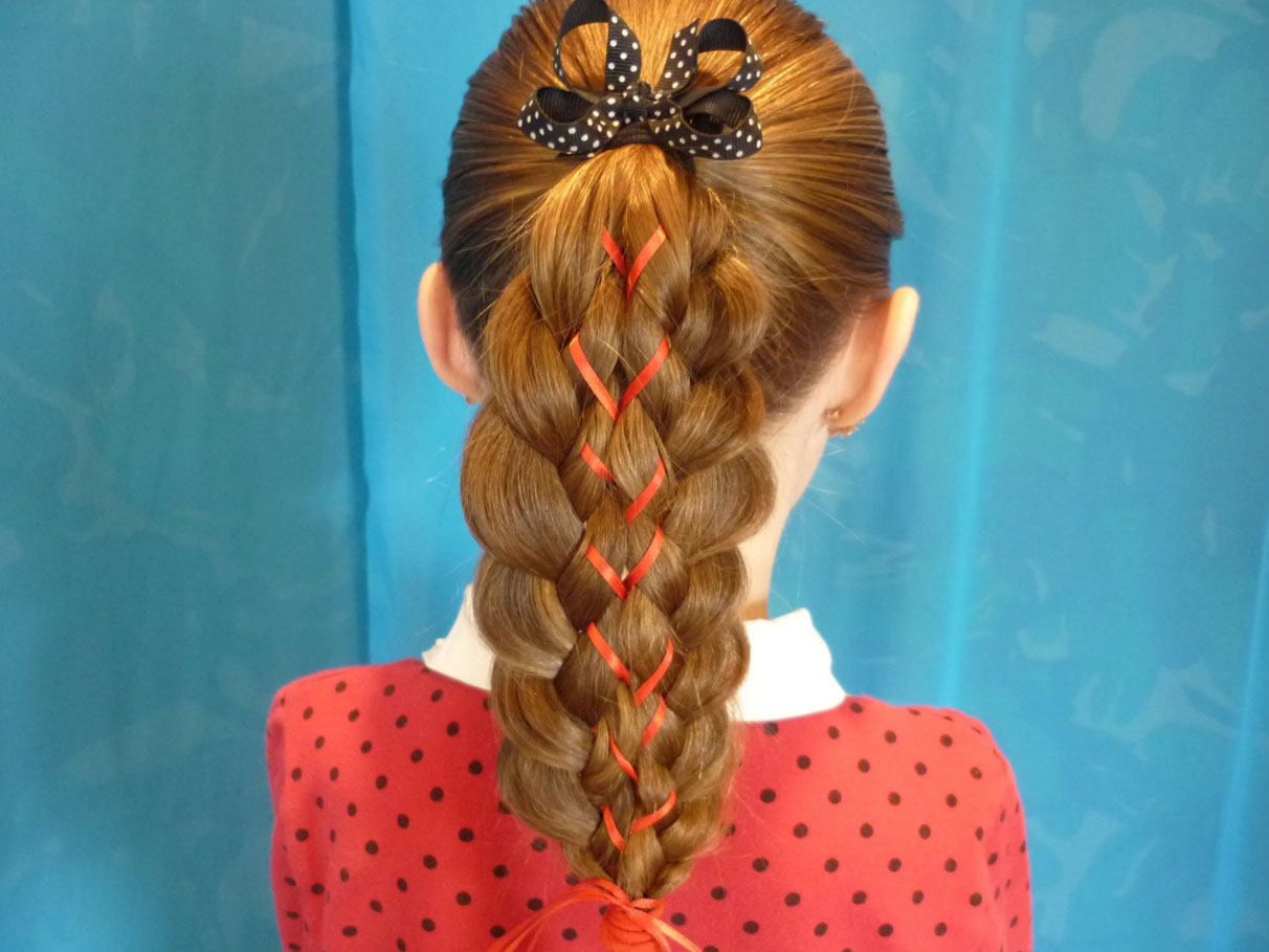 Лента для украшения косы