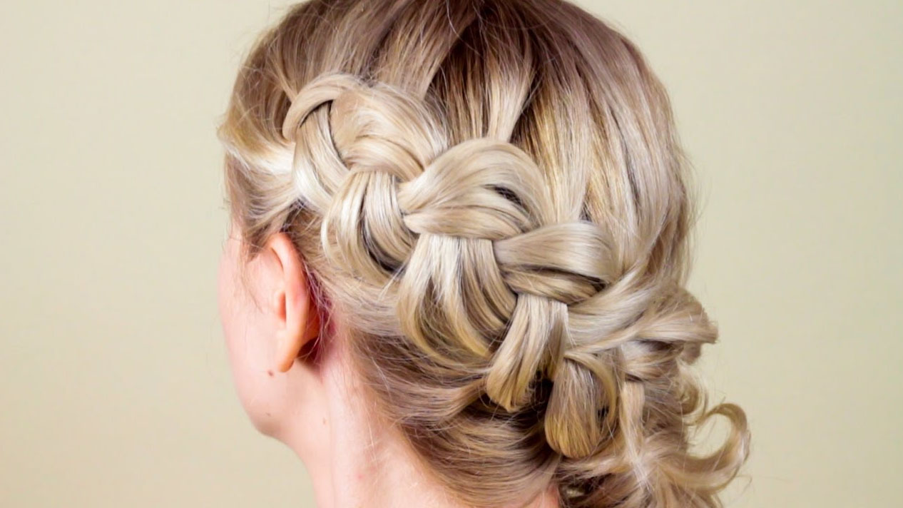 Объемные петельки в косе