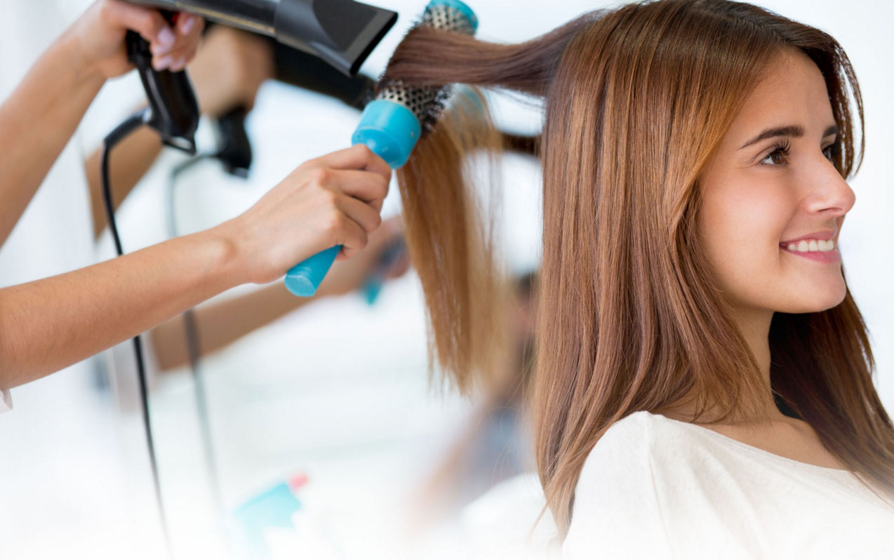 Сушка волос феном