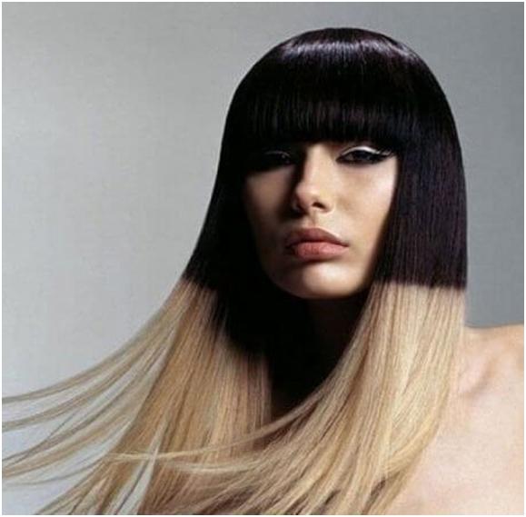 Омбре с резкой границей