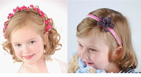 Маленьким модницам пойдут детские прически с ободком