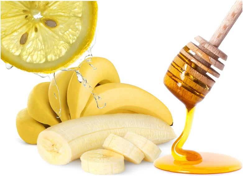 Банан, мед и лимон