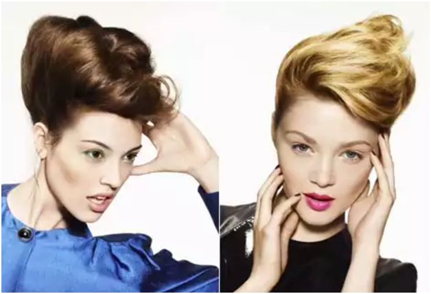 Начес набок