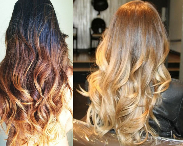 Окрашивание омбре