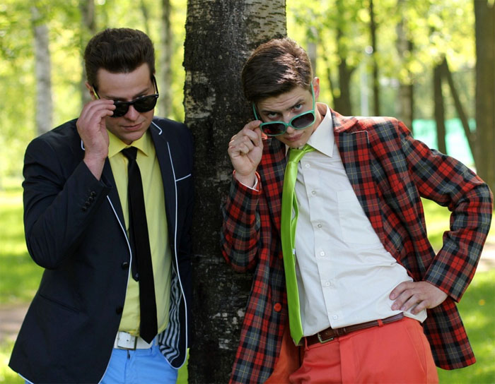 Мужская прическа в стиле Стиляги