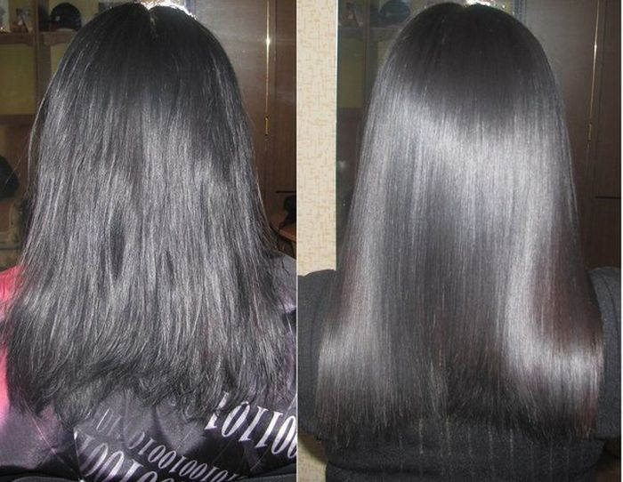 до и после ламинирования