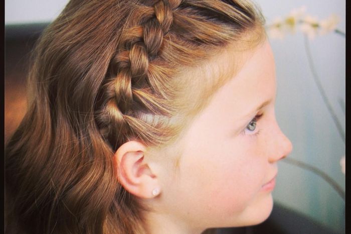 ободок из французской косички 