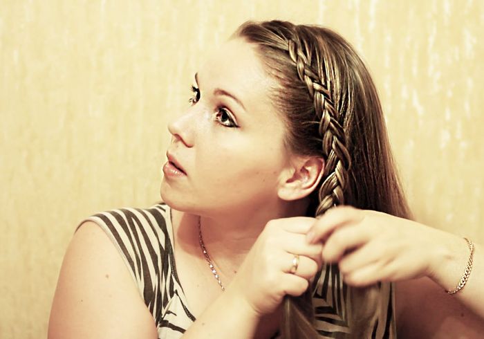 плетение ободка