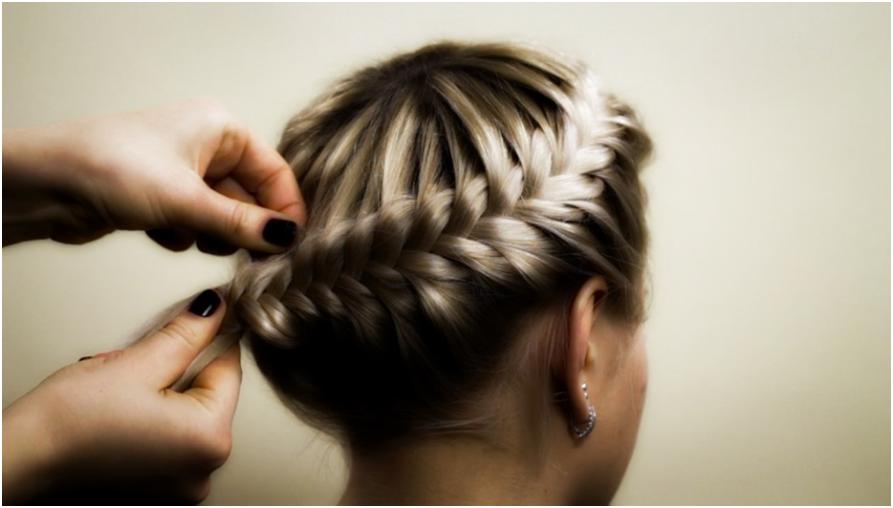 Коса "дракончик" бокового плетения