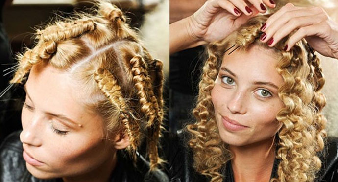 Завивка при помощи жгутов