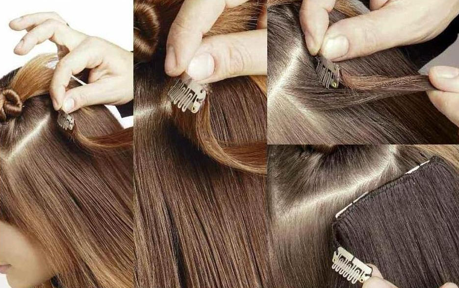 Крепление накладных волос