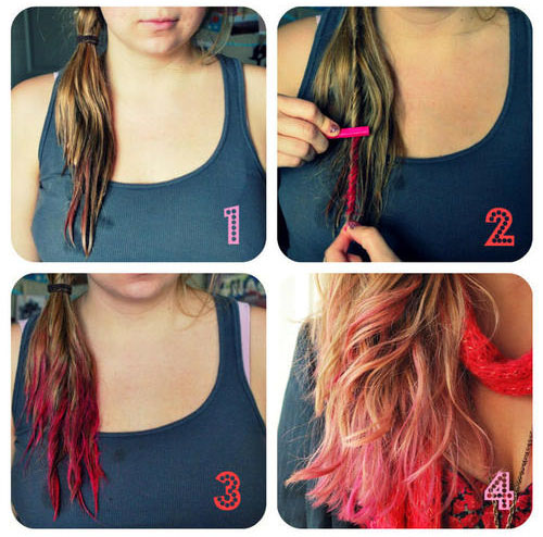 Окрашивание цветными мелками