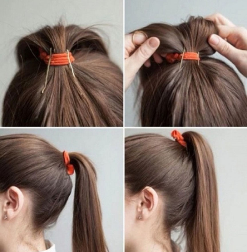 Прическа хвост