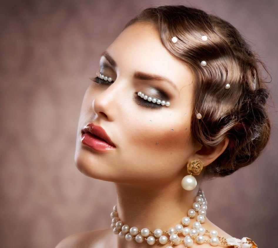 винтажная свадебная прическа