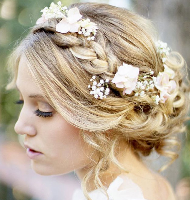 греческая коса вокруг головы