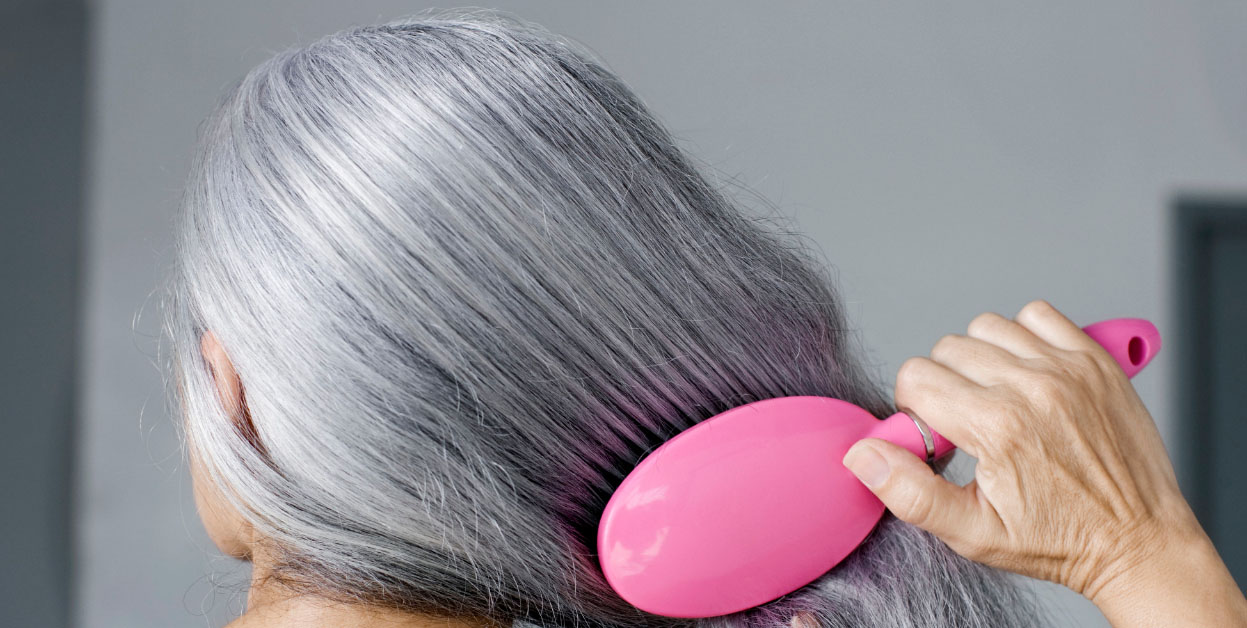 седые волосы