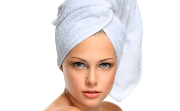 Полотенце на голове