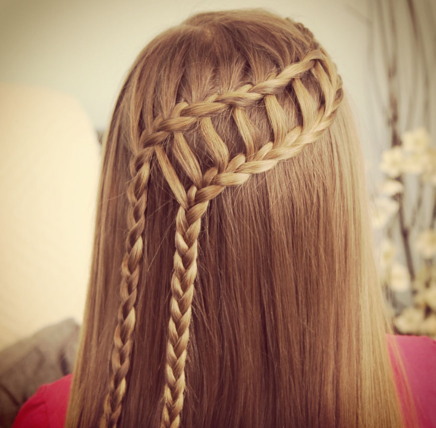 водопад с двумя косами