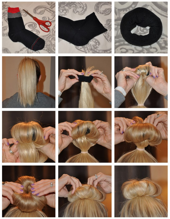 технология дульки из волос